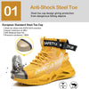 Steel Toe Work Shoes - Anti-Smashing, Puncture Proof, Lightweight, and Comfortable